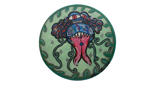 Blueberry monster painting